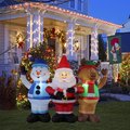 Celebrations 6 ft. Santa/Snowman/Deer Trio Inflatable MY-22C453